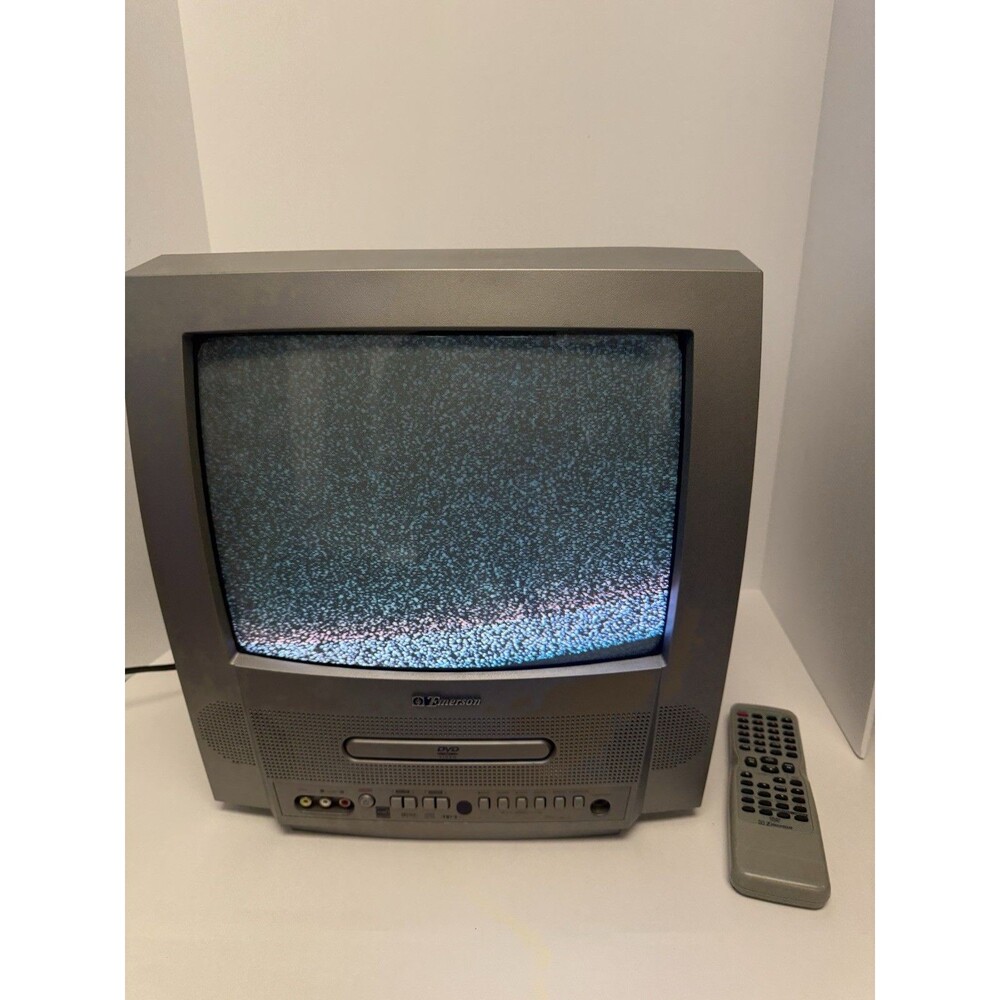 Emerson 13" EWC13D4 Stereo DVD Combo Gaming Retro CRT TV with Remote